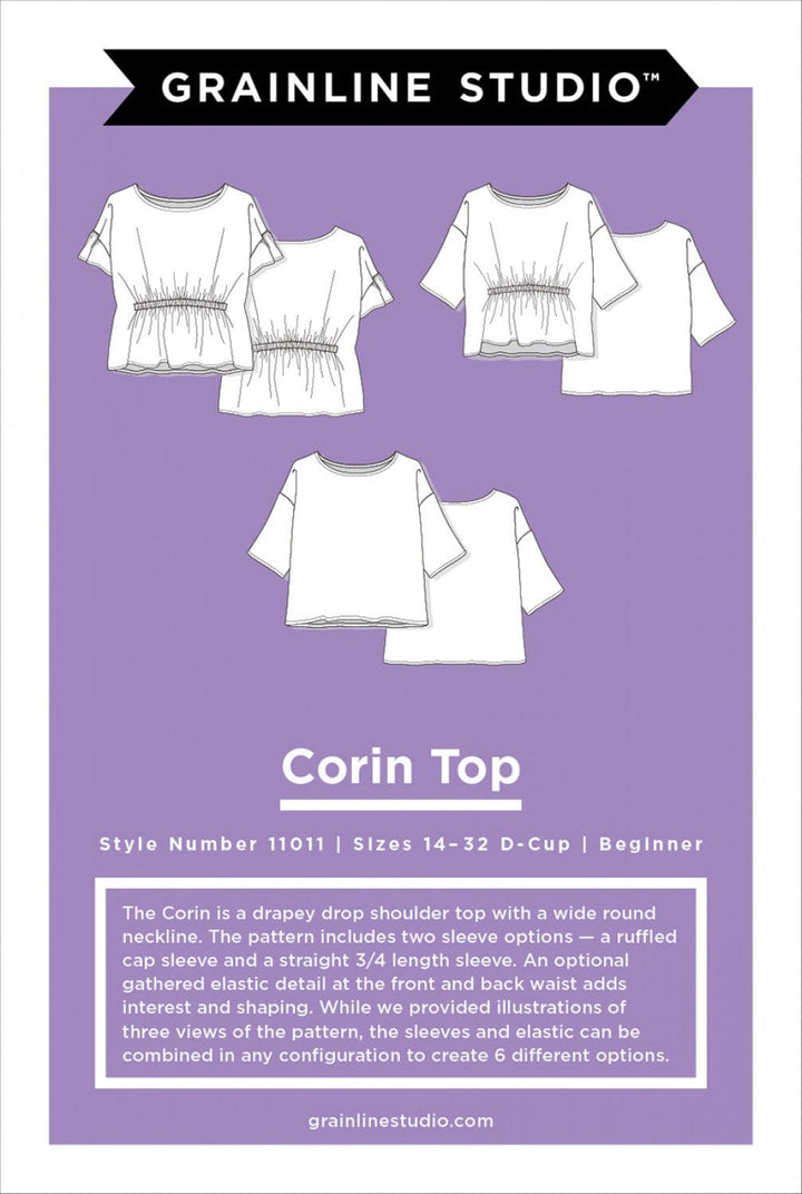 Default Corin Top - Grainline Studio - Sizes 14-32