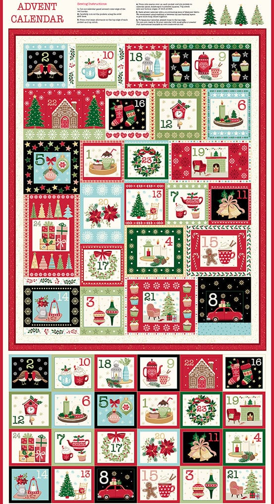 Cosy Advent Calendar - Cosy Christmas - Makower UK