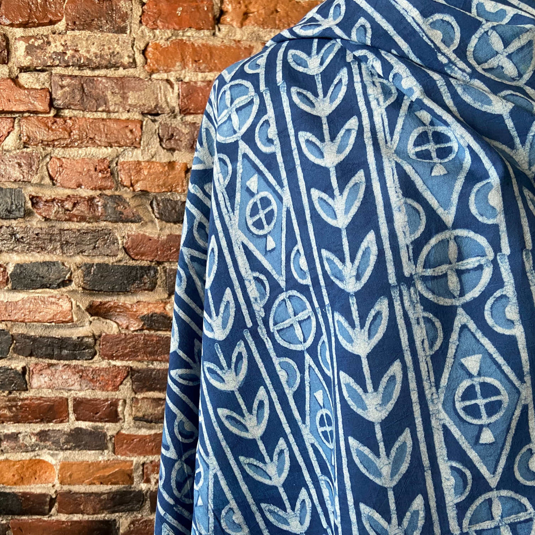 Default Cottage Garden - Indigo Dabu Blockprint from India