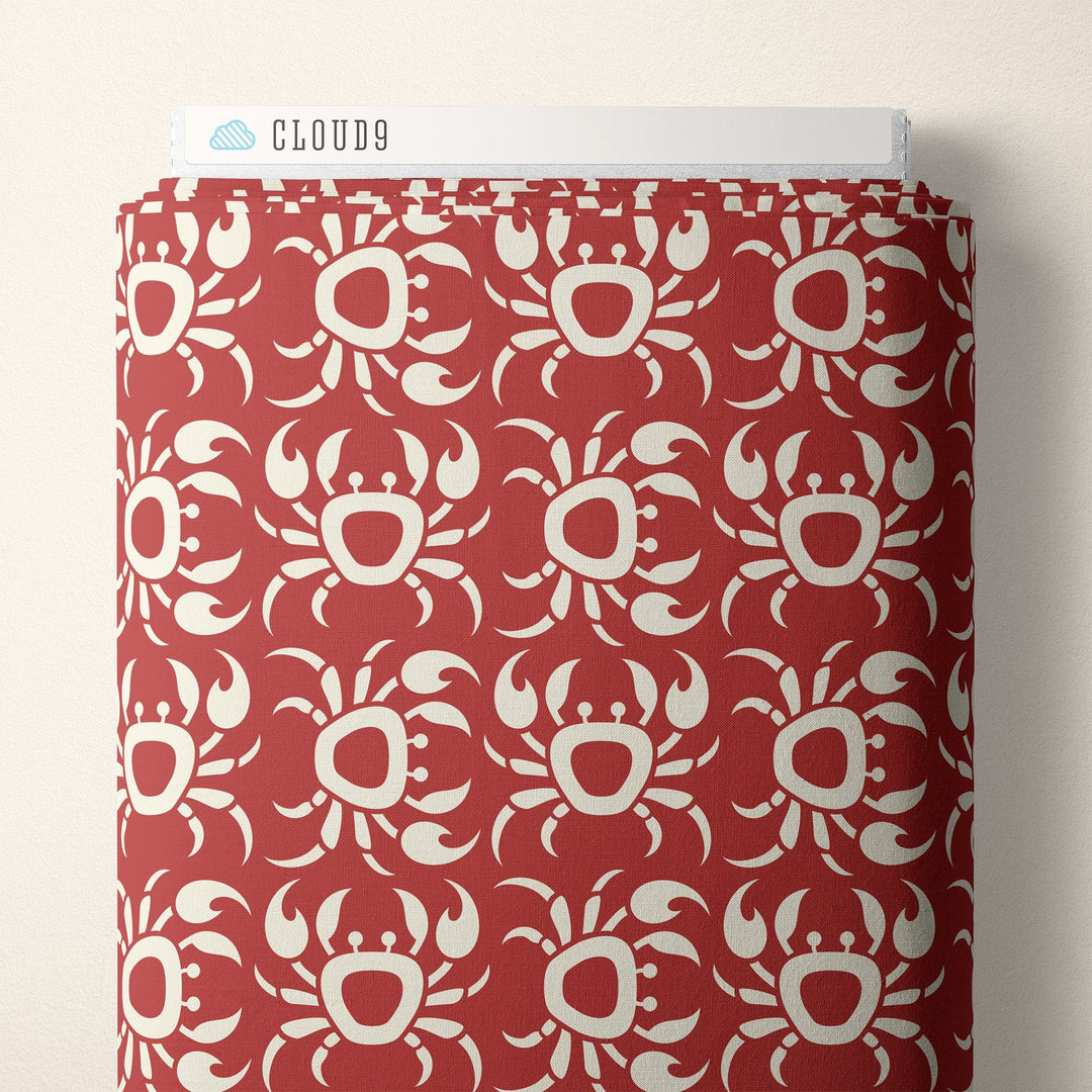 Default Crabs in Red - Ocean Motion CANVAS - Cloud9 Fabrics
