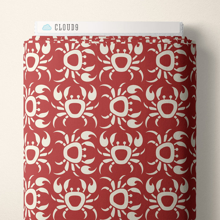 Default Crabs in Red - Ocean Motion CANVAS - Cloud9 Fabrics