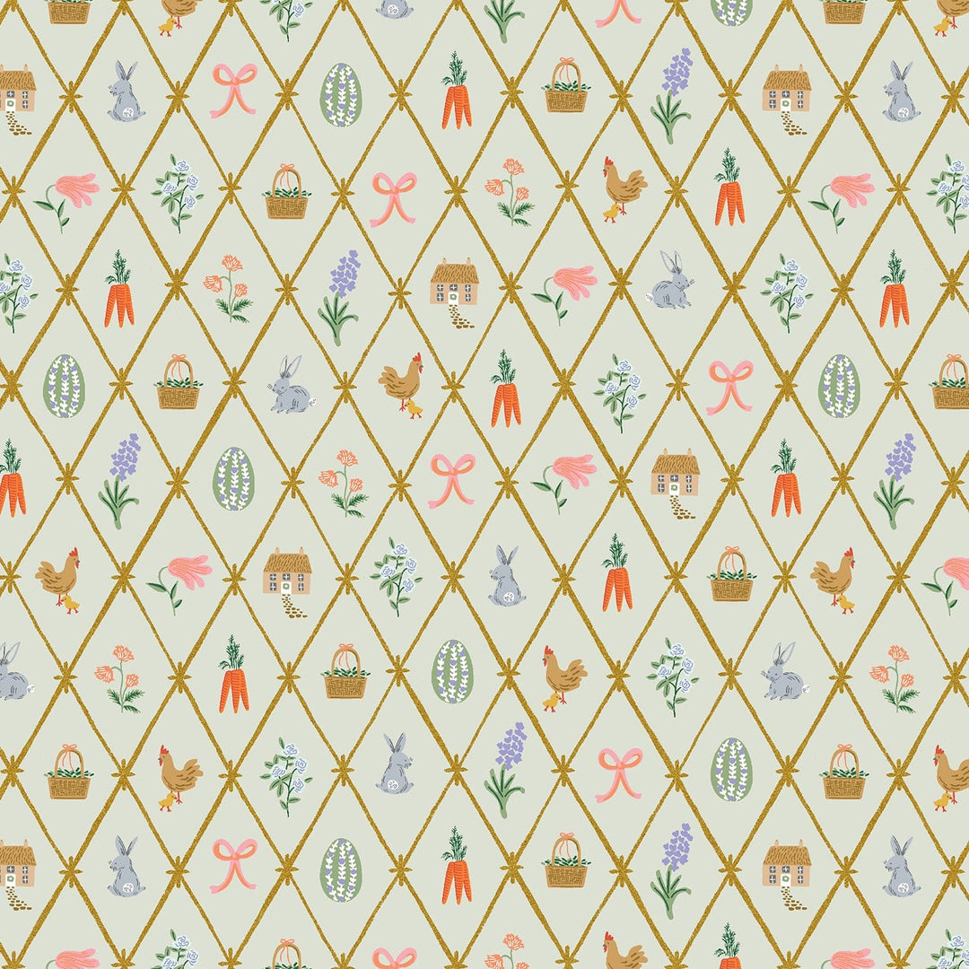 Default Easter Lattice in Mint Metallic - Easter