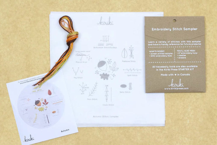 Embroidery Sampler ~ Autumn