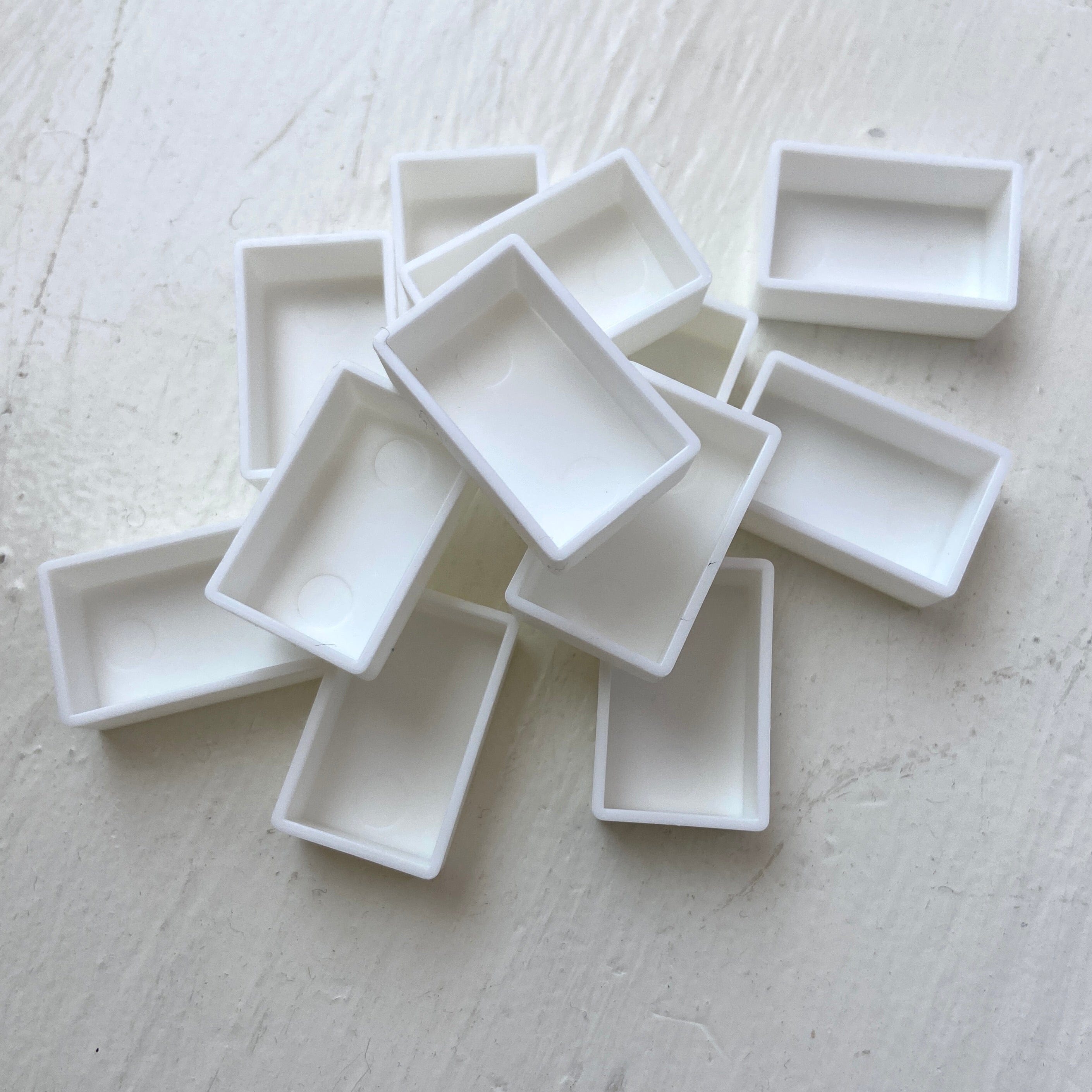 Empty Watercolor Full Pans Pack of 12 Fiddlehead Artisan Supply