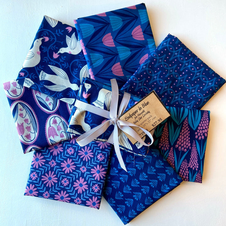Default Endpaper in Blue- FQ Bundle - 7 FQs
