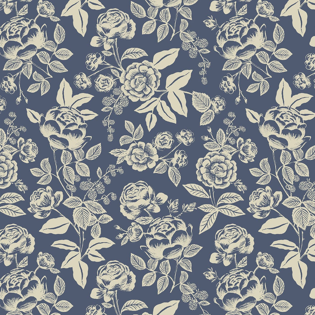 Default English Rose in Blue and Cream - English Rose - Rifle Paper Co.