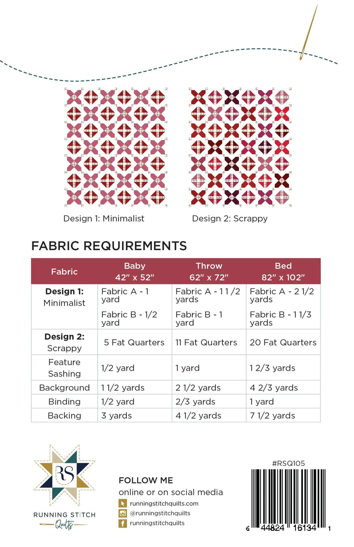 Eternally Yours Quilt Pattern - Running Stitch Quilts