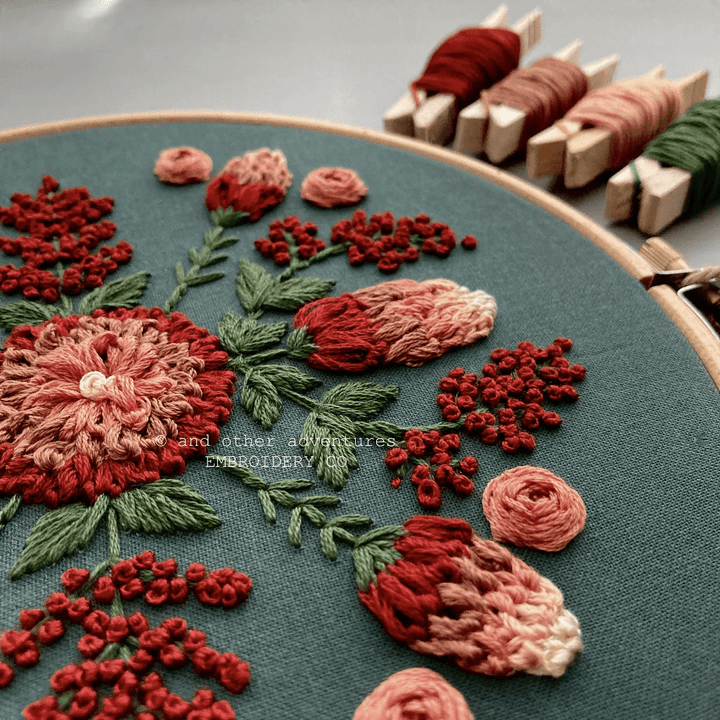 Evermore in Red Embroidery Kit - And Other Adventures