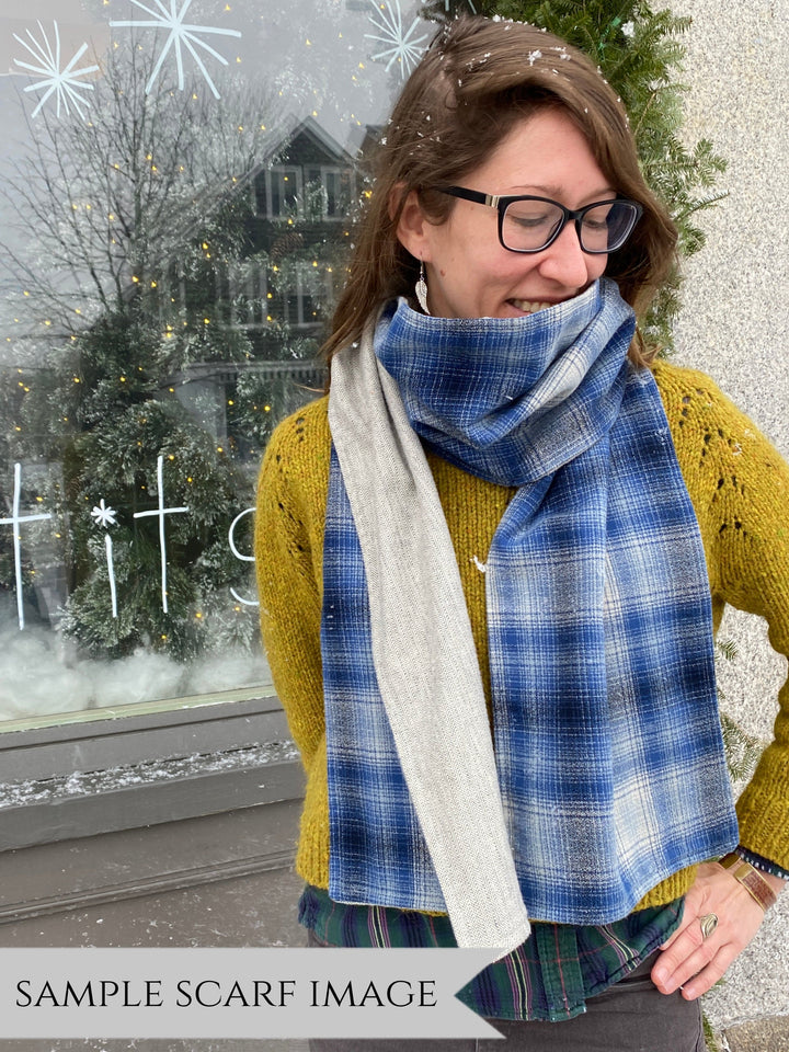 Default Flannel Scarf Kit - Coffee & Jet