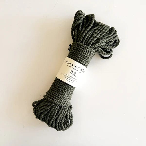 Default Flax & Twine 5mm Recycled Rope 30 Yards Olive