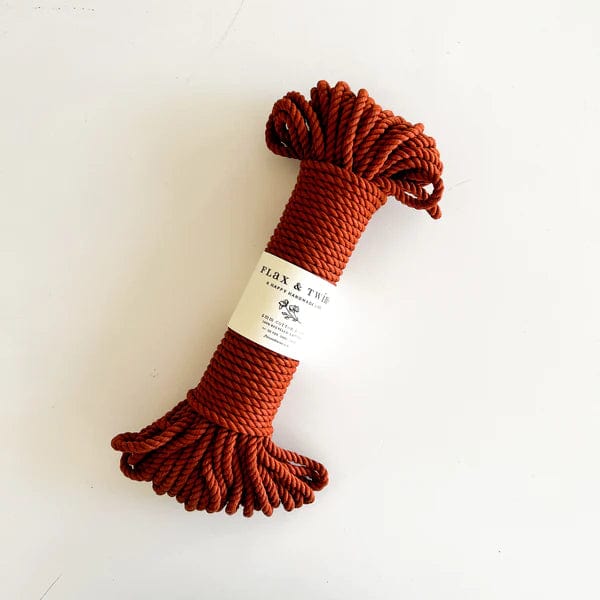 Default Flax & Twine 5mm Recycled Rope 30 Yards Terra Cotta