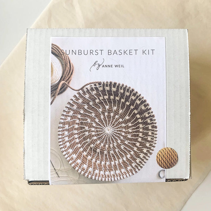 Default Flax & Twine Basket Kit Sunburst Latte