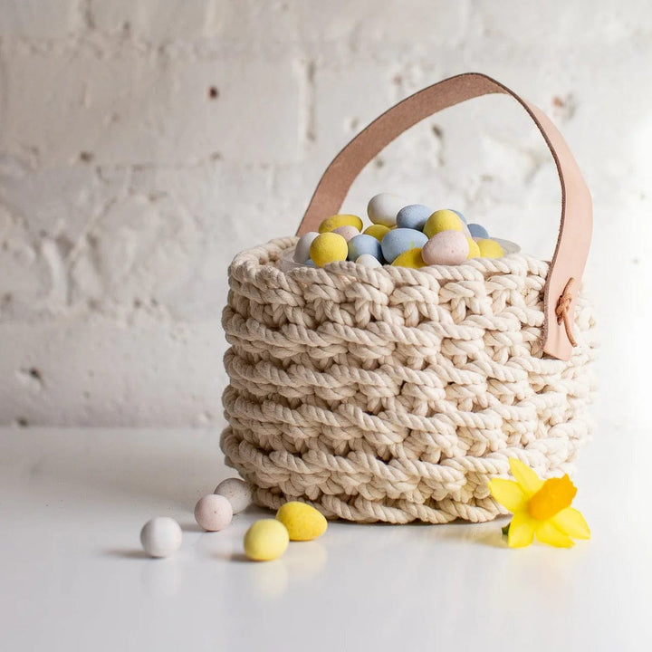 Default Flax & Twine Brooklyn LATTE - Basket Kit with Handle