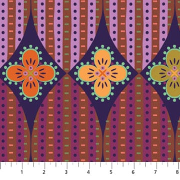 Default Floral Stitch in Spice - Trade Winds