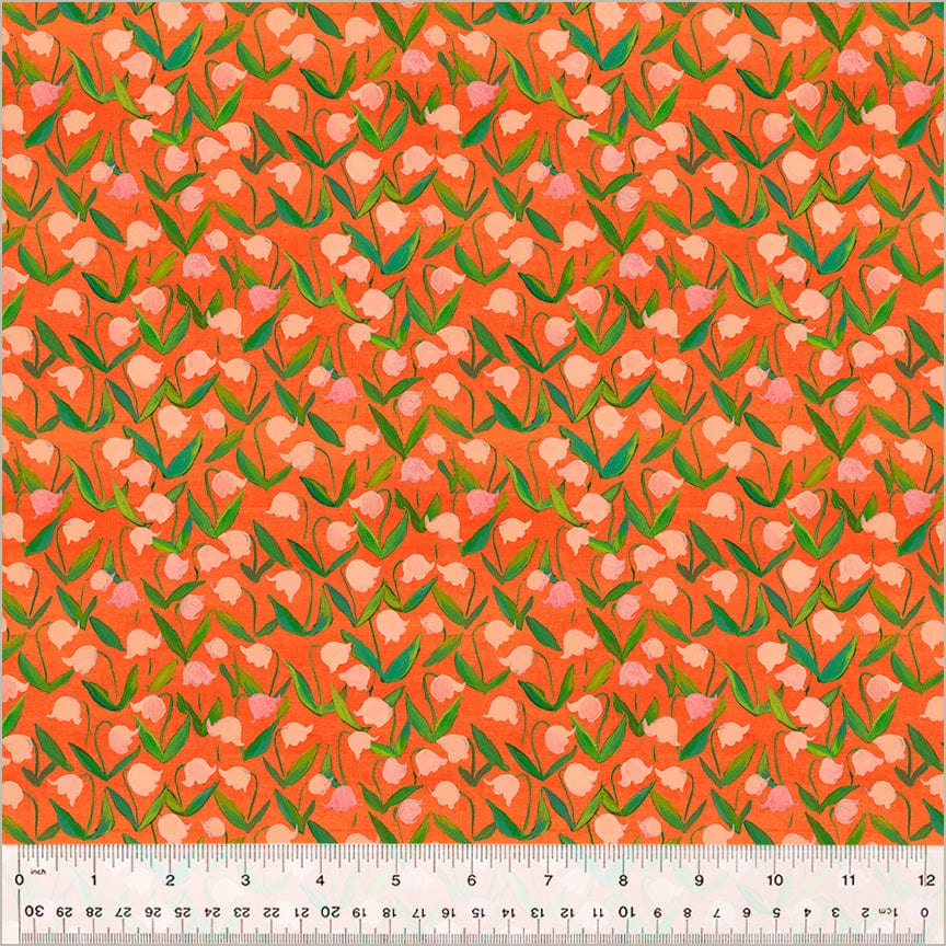 Default Flowerbed in Salmon - Heather Ross By Hand