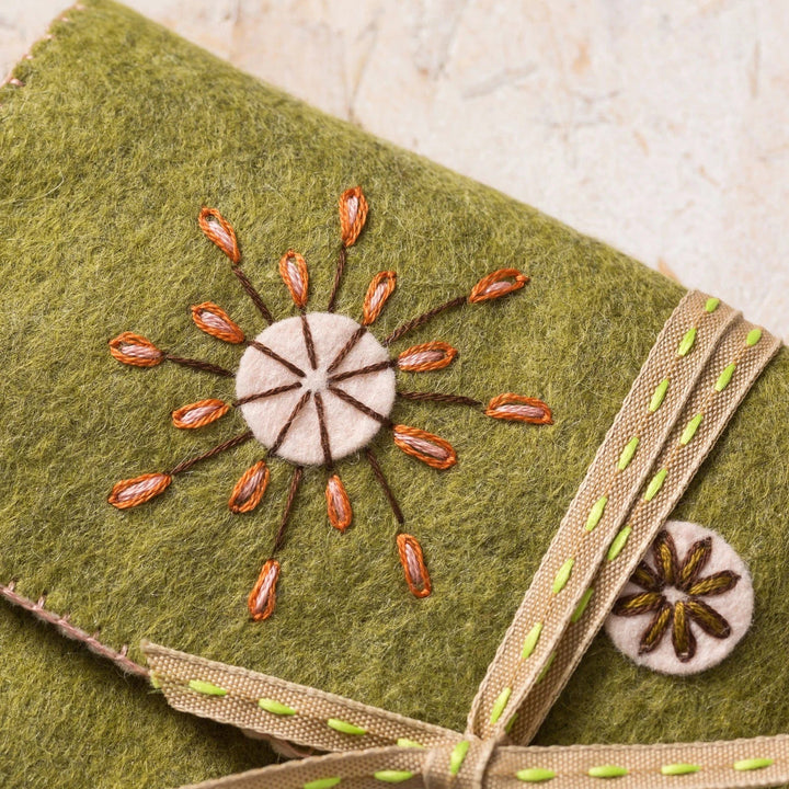 Default Folk Embroidered Sewing Roll - Corinne Lapierre Embroidery Kit