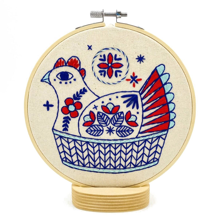 Default French Hen - Hook, Line & Tinker Embroidery Kit