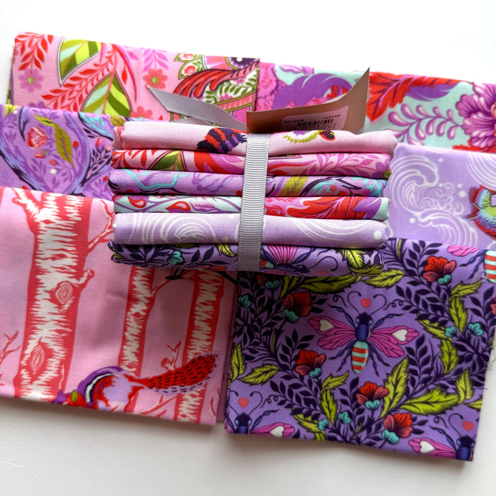Default Full Moon II FQ Bundle in Pink & Purple - 6 FQs - Tula Pink