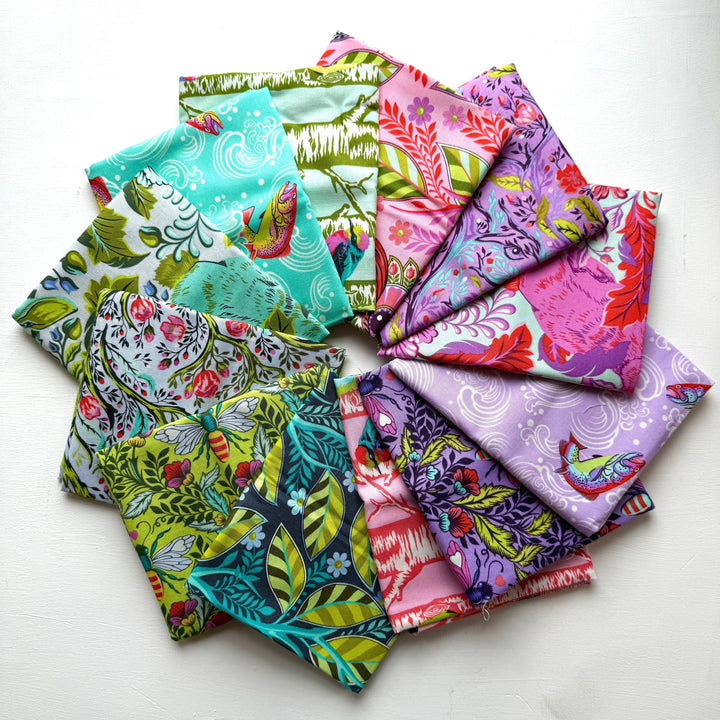 Default Full Moon II FQ Bundle in Pink & Purple - 6 FQs - Tula Pink