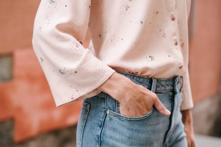 Default Geneva V-Neck Blouse - Liesl & Co. - Sizes 0-20