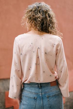 Default Geneva V-Neck Blouse - Liesl & Co. - Sizes 0-20