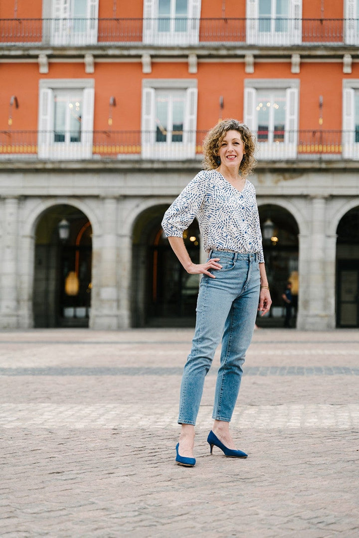 Default Geneva V-Neck Blouse - Liesl & Co. - Sizes 0-20