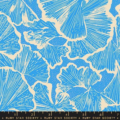 Default Ginko in Lindley Blue - Glow Garden by Sarah Watts for Ruby Star Society