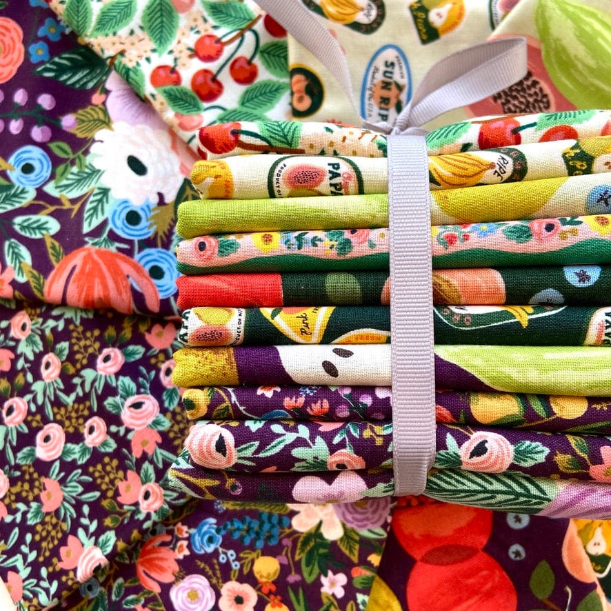 Default Green & Burgundy Orchard Bundle - 10 FQs - Rifle Paper Co.
