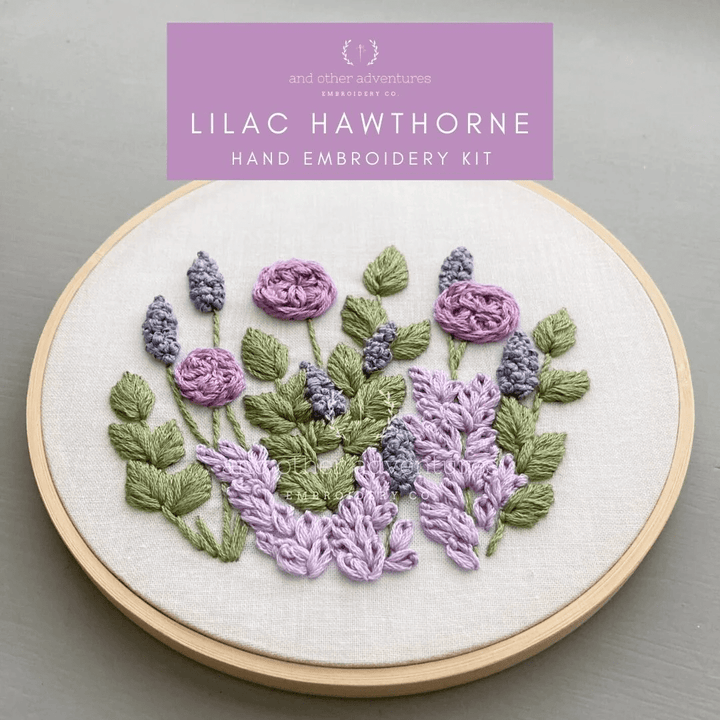 Hawthorne in Lilac Embroidery Kit - And Other Adventures