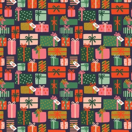 Holiday Gifts in Navy Metallic - Holiday Classics - Rifle Paper Co.