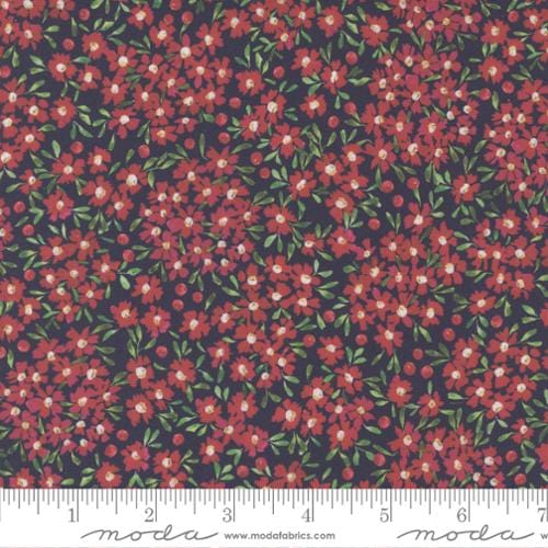 Holly Berry in Midnight - Comfort and Joy - MODA