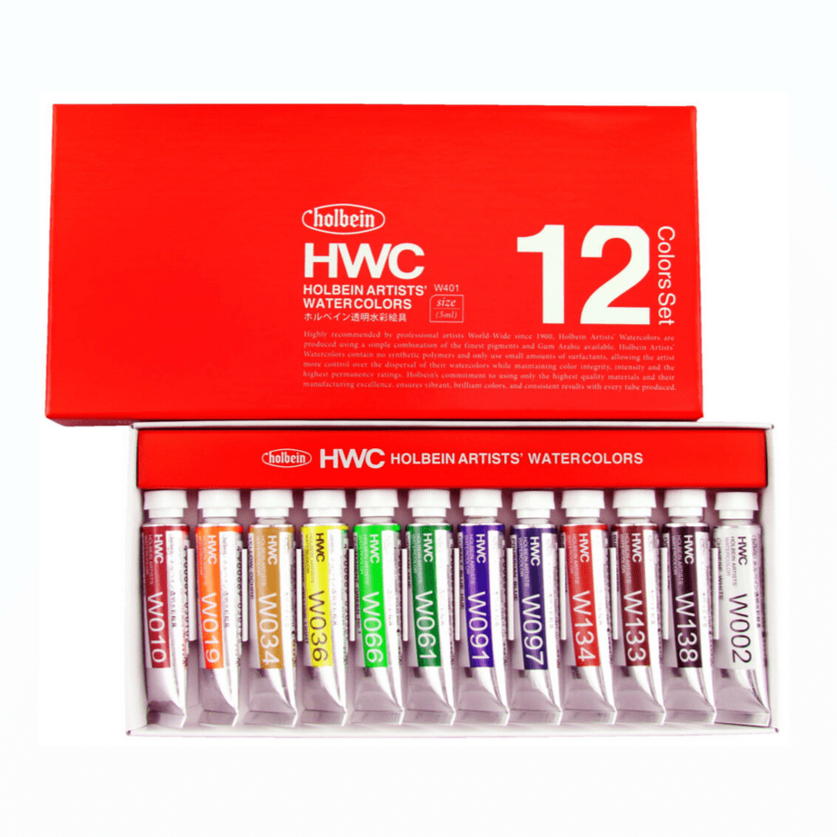 Default HWC Watercolor 12 color set  assorted