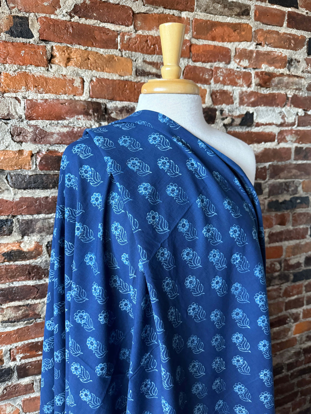 Default Indigo Daisy - Indigo Dabu Blockprint from India