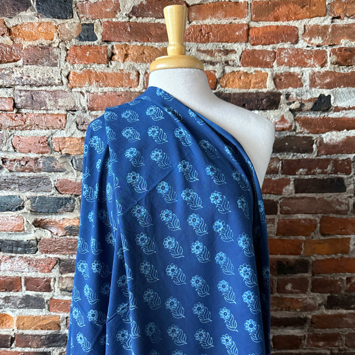 Default Indigo Daisy - Indigo Dabu Blockprint from India