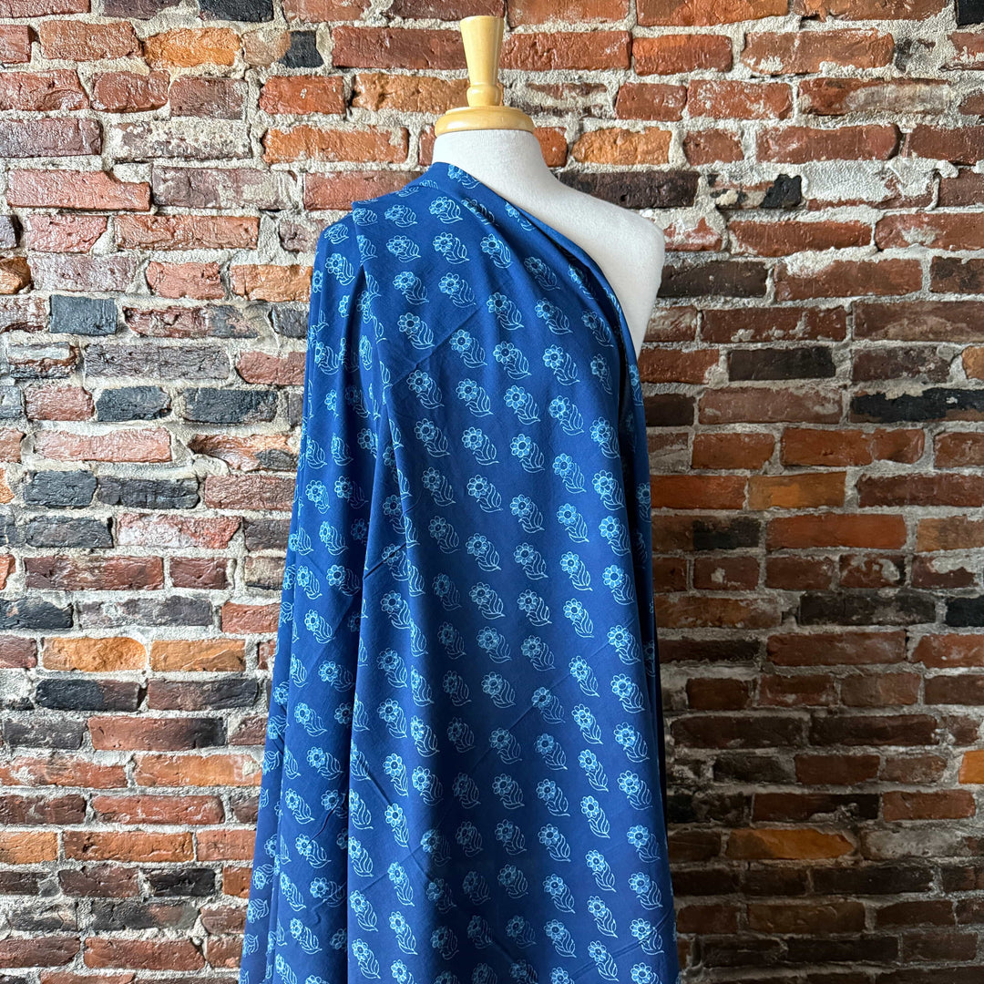 Default Indigo Daisy - Indigo Dabu Blockprint from India