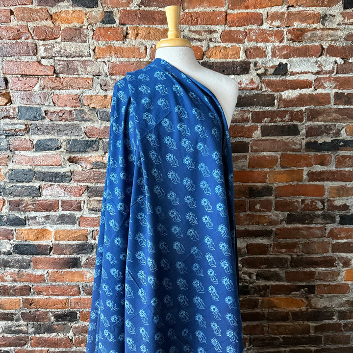 Default Indigo Daisy - Indigo Dabu Blockprint from India