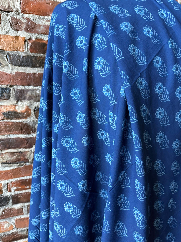 Default Indigo Daisy - Indigo Dabu Blockprint from India