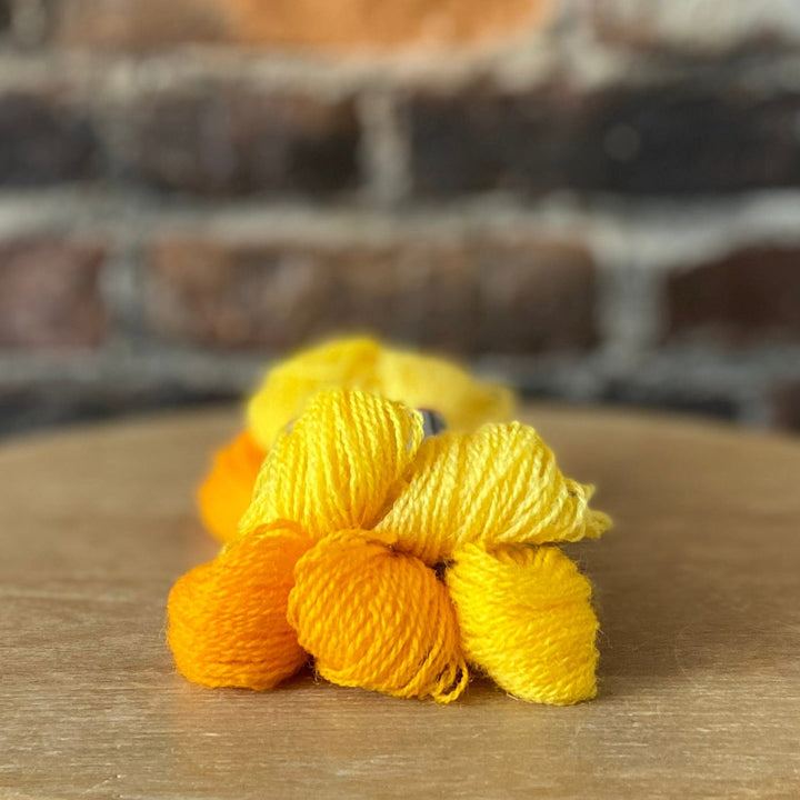 Individual Appleton Crewel Wool Skeins from the Bright Yellow Colorway