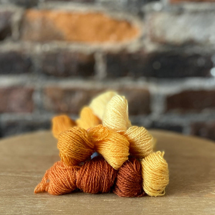 Individual Appletons Crewel Wool Skeins from the Autumn Yellow Colorway
