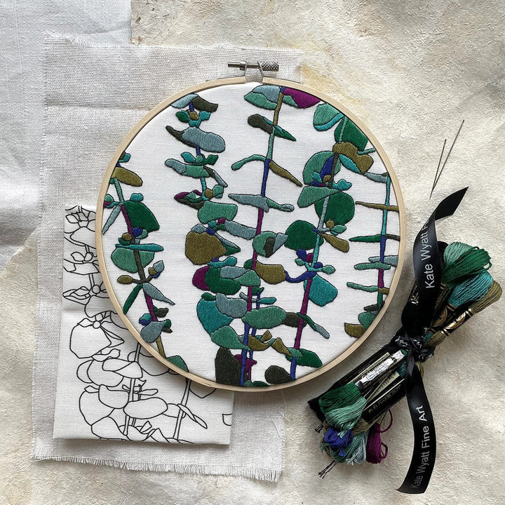 Default Kate Wyatt Embroidery Kit Eucalyptus