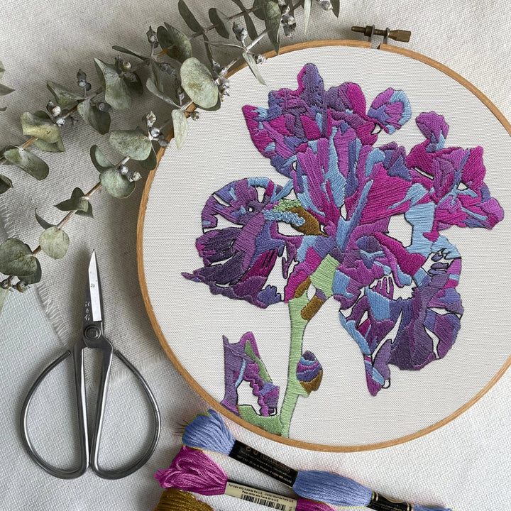 Default Kate Wyatt Embroidery Kit Iris