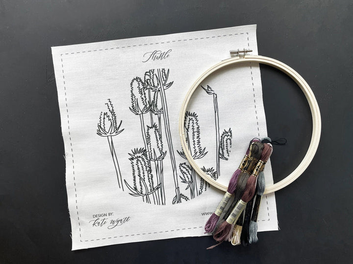 Default Kate Wyatt Embroidery Kit Thistle