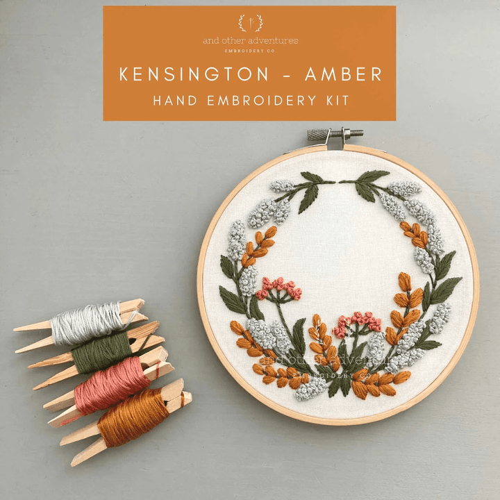 Kensington in Amber Embroidery Kit - And Other Adventures