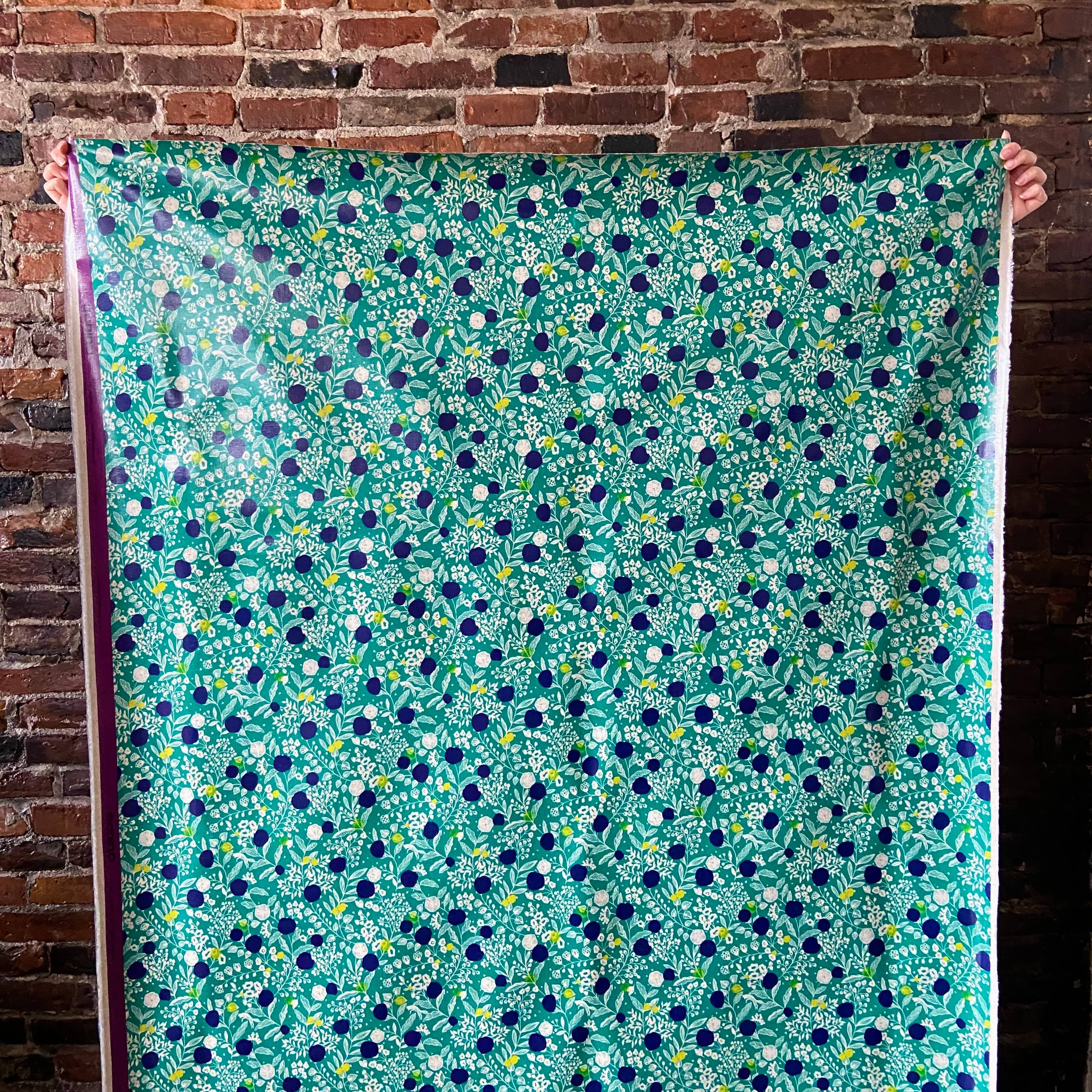 Laminated Linen Cotton Blend 802 B Echino Fiddlehead Artisan Supply