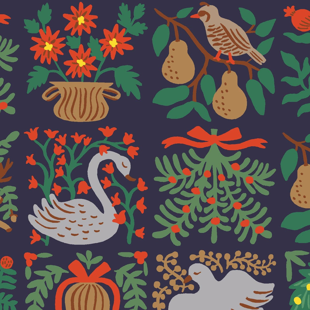Default Large Holiday Tapestry in Navy - Holiday Classics III