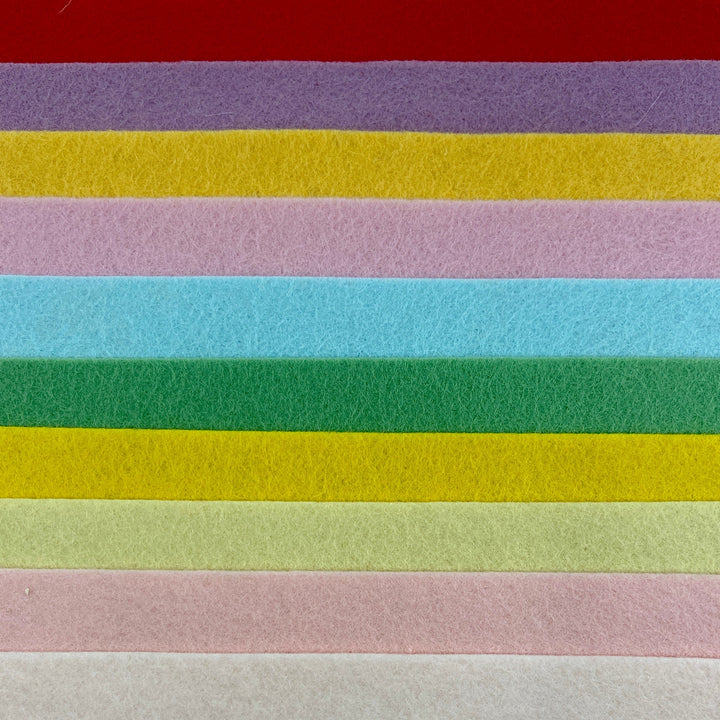 Roll with 4" x 8" Sheets Large Wool Felt Roll - Candy Hearts