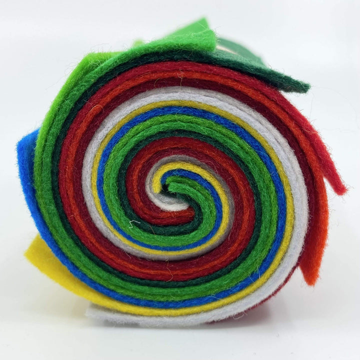 Large Wool Felt Roll - Christmas
