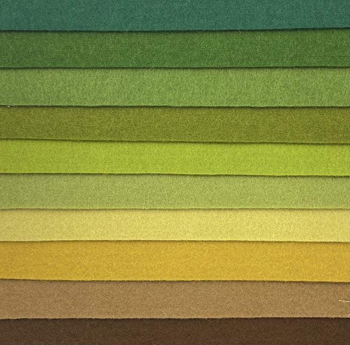 Large Wool Felt Roll - Forest Floor