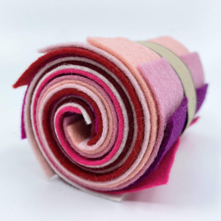 Large Wool Felt Roll - Love