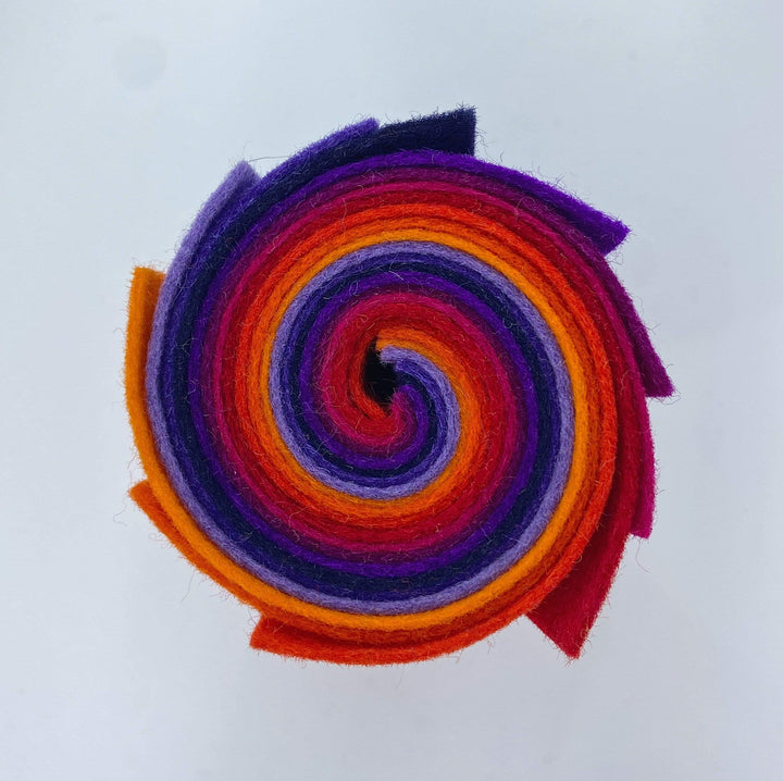 Large Wool Felt Roll - My Sister's Sunset